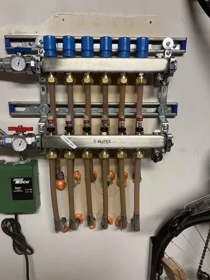 Plumber performing Leak Detection at a residential property in Cornville